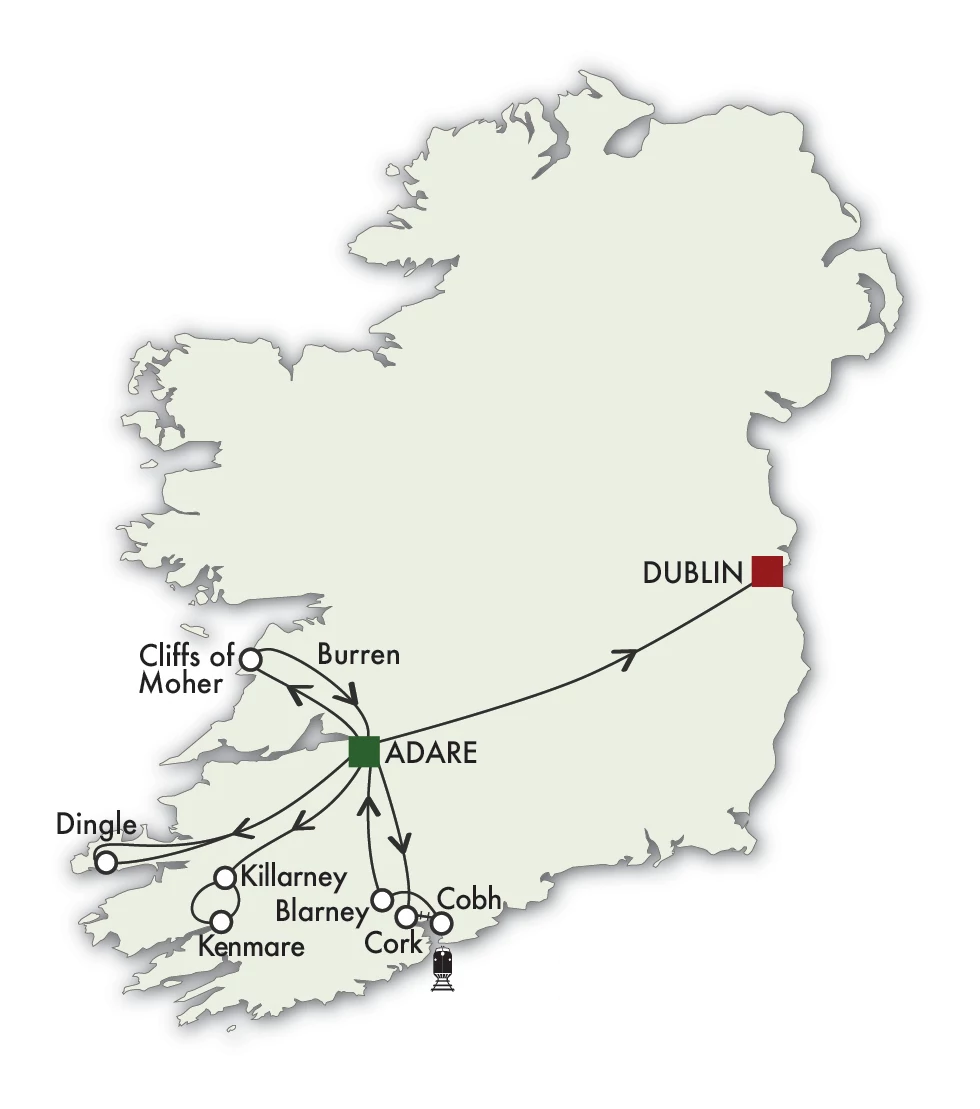 Holset Ireland Adare Dublin Ireland DayMap 